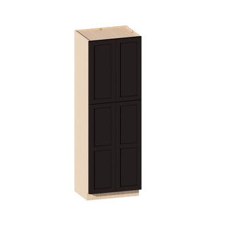 Negro hierro - Armario de despensa alto de 76.2 cm de ancho × 228.6 cm de alto