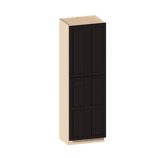 Negro Hierro - Gabinete de despensa alto de 30"An. × 96"Al.