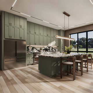 Sage Breeze Shaker 10x10 Kitchen