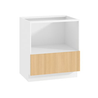 Frameless Oak Blonde - 30"W Microwave Base Cabinet