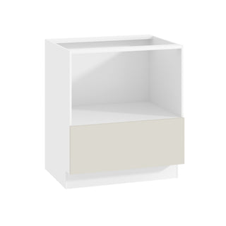 Frameless Matte Ivory - 30"W Microwave Base Cabinet