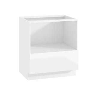 Frameless High-Glossy White - 30"W Microwave Base Cabinet