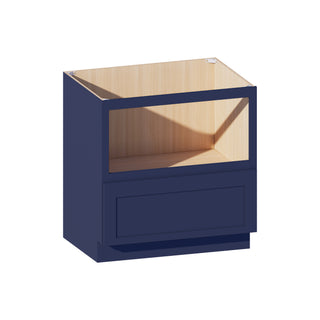 Navy Blue - 33"W Microwave Base Cabinet