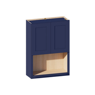 Navy Blue - 30"W × 42"H Microwave Wall Cabinet