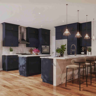 Navy Blue - 18"W × 54"H Wall Tower Cabinet