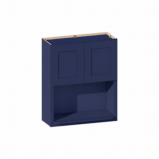 Azul Marino - Gabinete de pared para microondas de 30"An × 36"Al