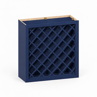 Azul marino - Botellero de pared de 24" An. × 30" Al.