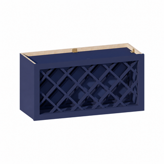Azul Marino - Vinoteca de Pared de 30"An. × 15"Al.