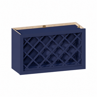 Azul Marino - Vinoteca de Pared de 30"An. × 18"Al.
