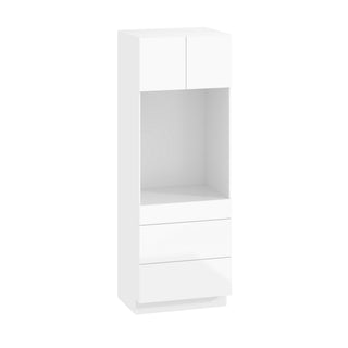 Frameless High-Glossy White - 30"W × 84"H Tall Oven Cabinet