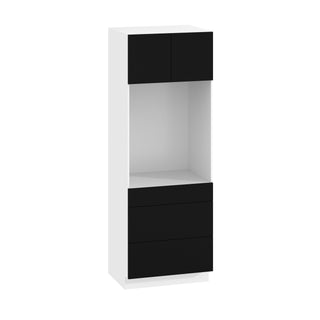 Frameless Matte Black - 30"W × 84"H Tall Oven Cabinet