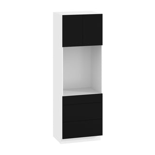 Frameless Matte Black - 30"W × 90"H Tall Oven Cabinet