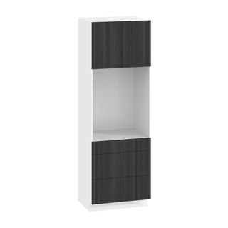 Frameless Oak Shade - 30"W × 90"H Tall Oven Cabinet