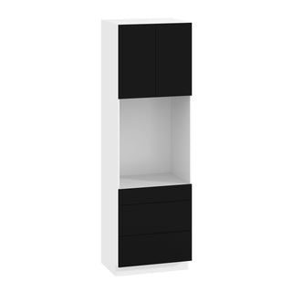 Frameless Matte Black - 30"W × 96"H Tall Oven Cabinet