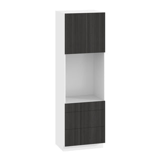 Frameless Oak Shade - 30"W × 96"H Tall Oven Cabinet