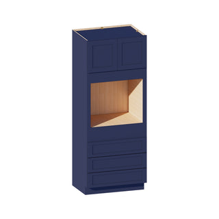 Navy Blue - 33"W × 84"H Tall Oven Cabinet