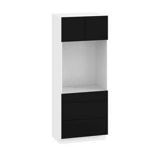Frameless Matte Black - 33"W × 84"H Tall Oven Cabinet