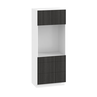 Frameless Oak Shade - 33"W × 84"H Tall Oven Cabinet