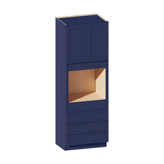Navy Blue - 33"W × 90"H Tall Oven Cabinet