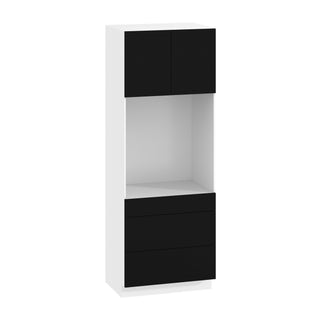 Frameless Matte Black - 33"W × 90"H Tall Oven Cabinet