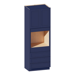 Navy Blue - 33"W × 96"H Tall Oven Cabinet