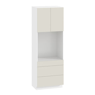 Frameless Matte Ivory - 33"W × 96"H Tall Oven Cabinet