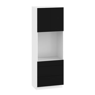 Frameless Matte Black - 33"W × 96"H Tall Oven Cabinet