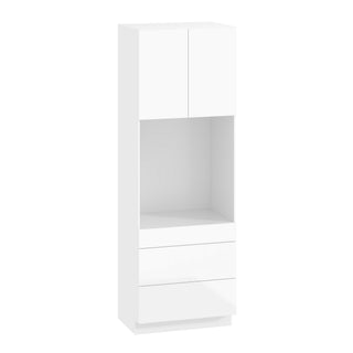 Frameless High-Glossy White - 33"W × 96"H Tall Oven Cabinet