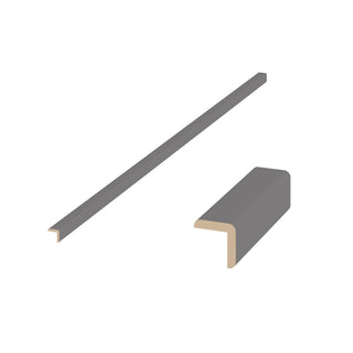 High-Glossy Gray - 1-1/4"W × 96"L Outside Corner Molding