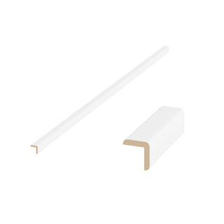 High-Glossy White - 1-1/4"W × 96"L Outside Corner Molding