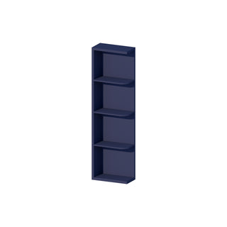 Navy Blue - 6"W × 42"H Open Shelf Wall End Cabinet
