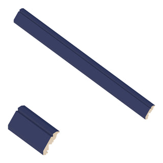 Navy Blue - 3-5/16"W × 96"L Inset Crown Molding