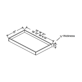 DSG-RS27: 27"W Roll Out Tray