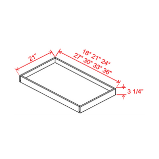 SWO-RS21: 21"W Roll Out Tray