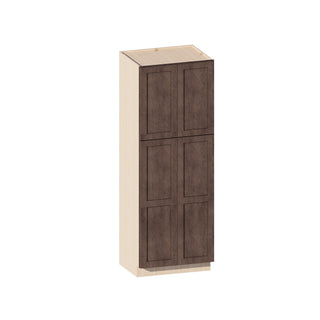 Madera rústica - Armario alto para despensa de 76 cm de ancho × 213 cm de alto