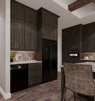 Smokey Ash - 24"W × 30"H Standard Wall Cabinet - homecabinets