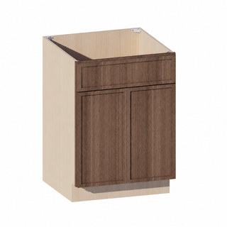 Slim Amber Oak - 24"W Vanity Sink Base Cabinet