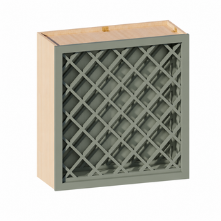 Sage Breeze - 24"W × 30"H Wine Rack Wall Cabinet