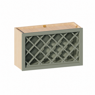 Sage Breeze - Gabinete de pared para vinos de 30"An. × 18"Al.