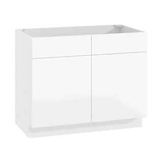 Frameless High-Glossy White - 42"W Sink Base Cabinet