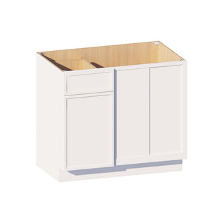 Slim Dove White - 39"W Blind Corner Base Cabinet