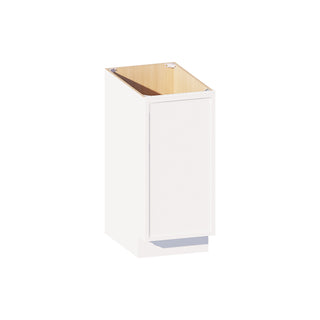 Slim Dove White - 15"W Full-Height Door Base Cabinet