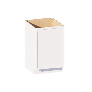 Slim Dove White - 21"W Full-Height Door Base Cabinet