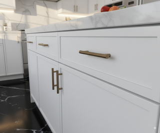 Slim Dove White - 18"W Vanity Drawer Base Cabinet