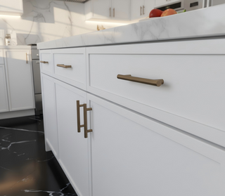 Slim Dove White - 36"W Vanity Sink Base Cabinet