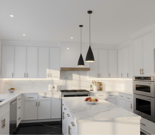 Slim Dove White - 33"W × 84"H Tall Oven Cabinet