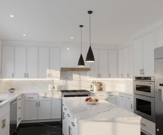 Slim Dove White - 33"W × 96"H Tall Oven Cabinet