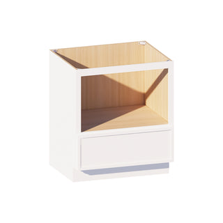 Slim Dove White - 30"W Microwave Base Cabinet
