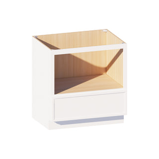 Slim Dove White - 33"W Microwave Base Cabinet