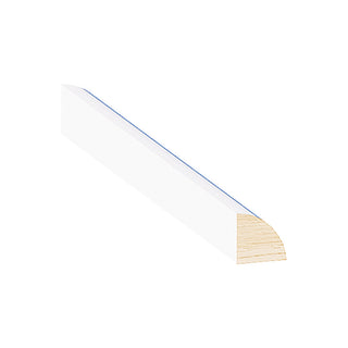 Dove White - 11/16"W × 96"L Quarter Round Shoe Molding